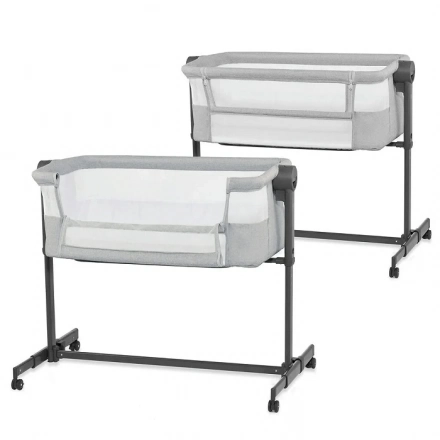Приставная кроватка-люлька Kinderkraft Neste Up 2 Light Grey